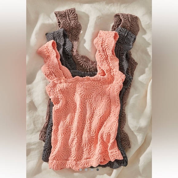 Free People- Love Letter Cami- Tangerine/orange - Picture 5 of 6